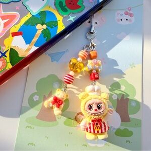 Labubu resin charm phonecharm phonestrap keychain
